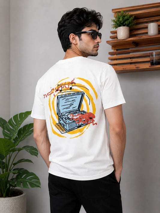 Drop Shoulder Oversized Graphic T-Shirt — خواہش × ہمیں زندہ رہنے دو