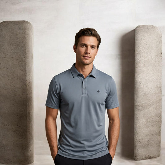 Premium Jacquard Collar Polo T-Shirt