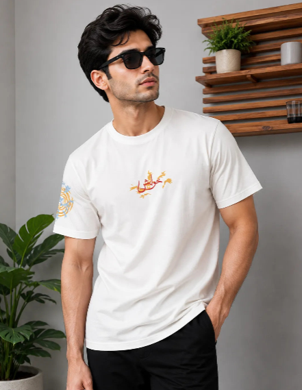 Drop Shoulder Oversized Graphic T-Shirt — خواہش × ہمیں زندہ رہنے دو