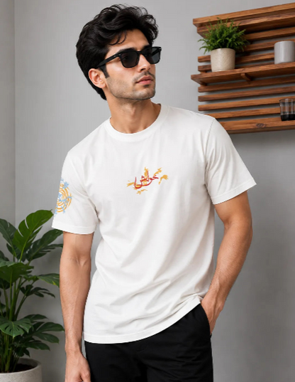 Drop Shoulder Oversized Graphic T-Shirt — خواہش × ہمیں زندہ رہنے دو