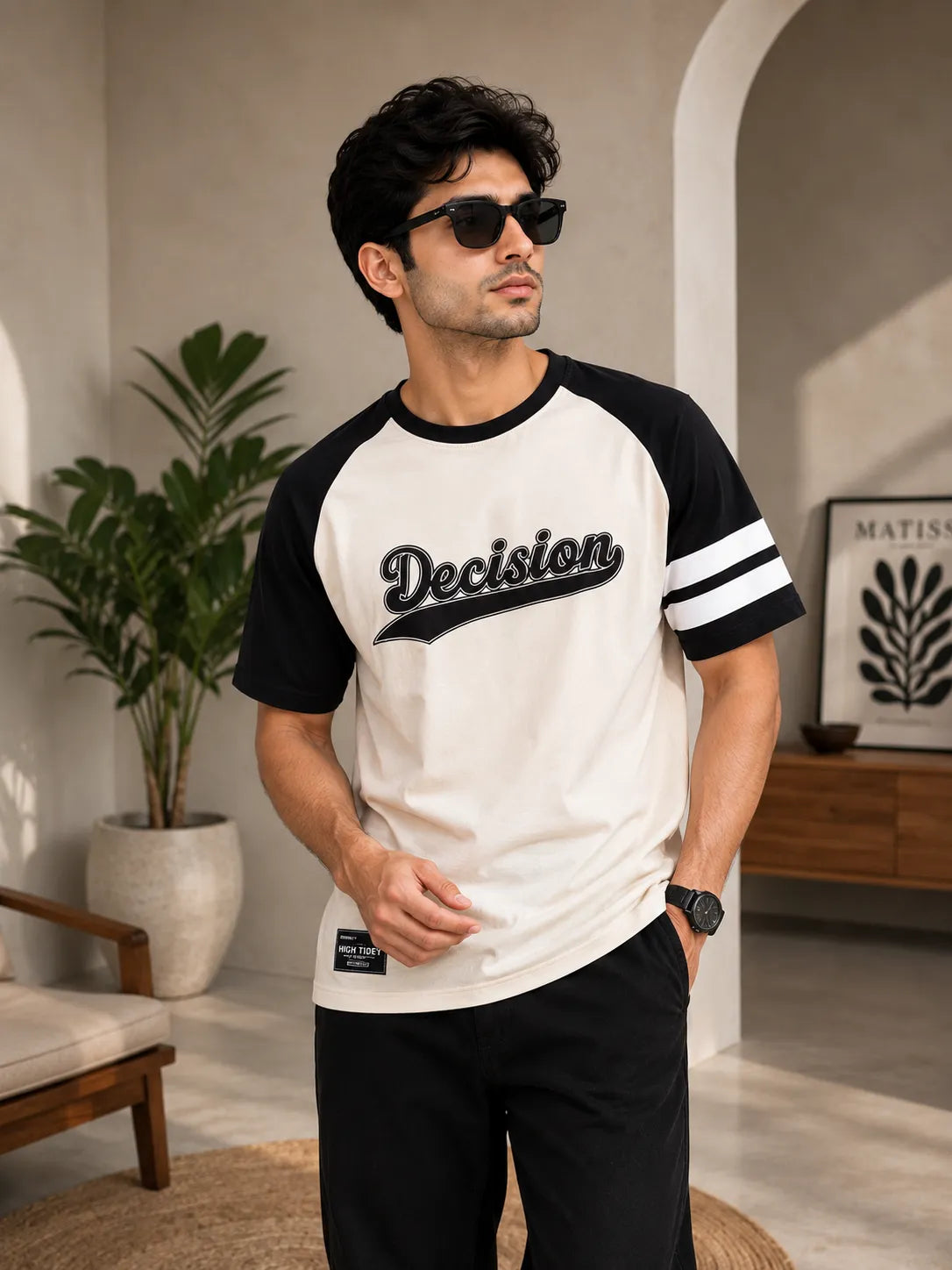Drop Shoulder Oversized Graphic T-Shirt — Decision